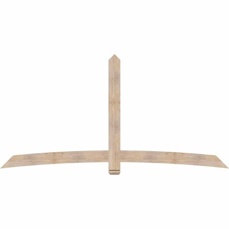 Ekena Millwork Bellingham Smooth Timber Gable Bracket, Douglas Fir, 108"W x 54"H x 1 1/2"D x 5 1/2"F, 12/12 Pitch GBW108X54X0206BEL00SDF